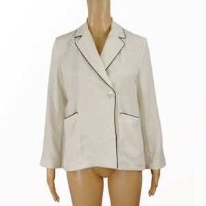 M. Martin New York Off White Oversized Blazer Jacket